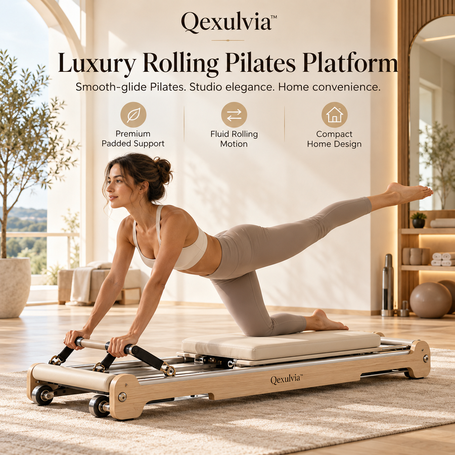 Qexulvia™ Luxury Rolling Pilates Platform