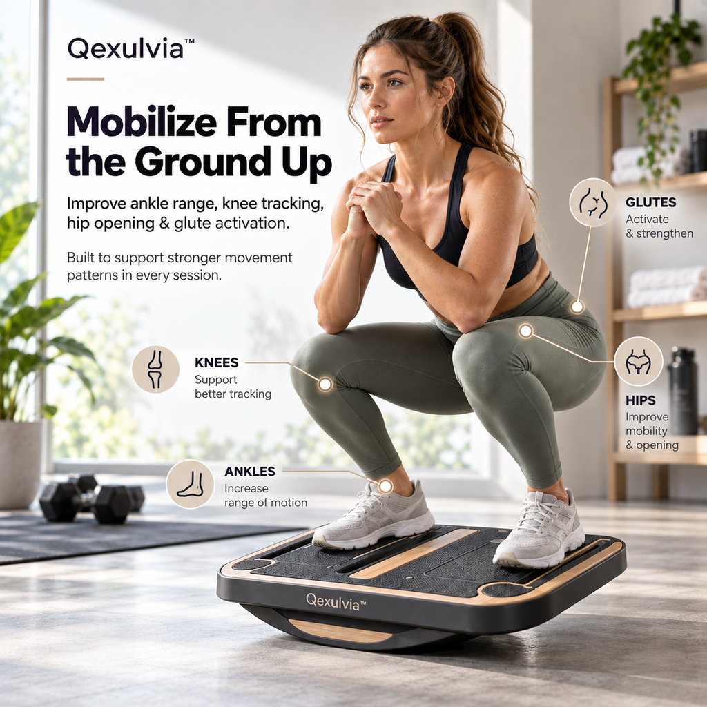 Qexulvia™ 4-in-1 Lower Body Mobility Board