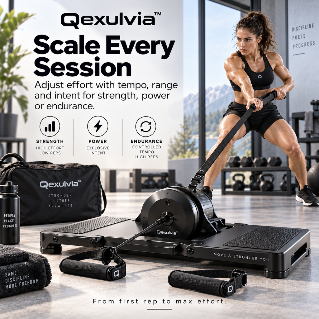 Qexulvia™ Portable Flywheel Strength Platform