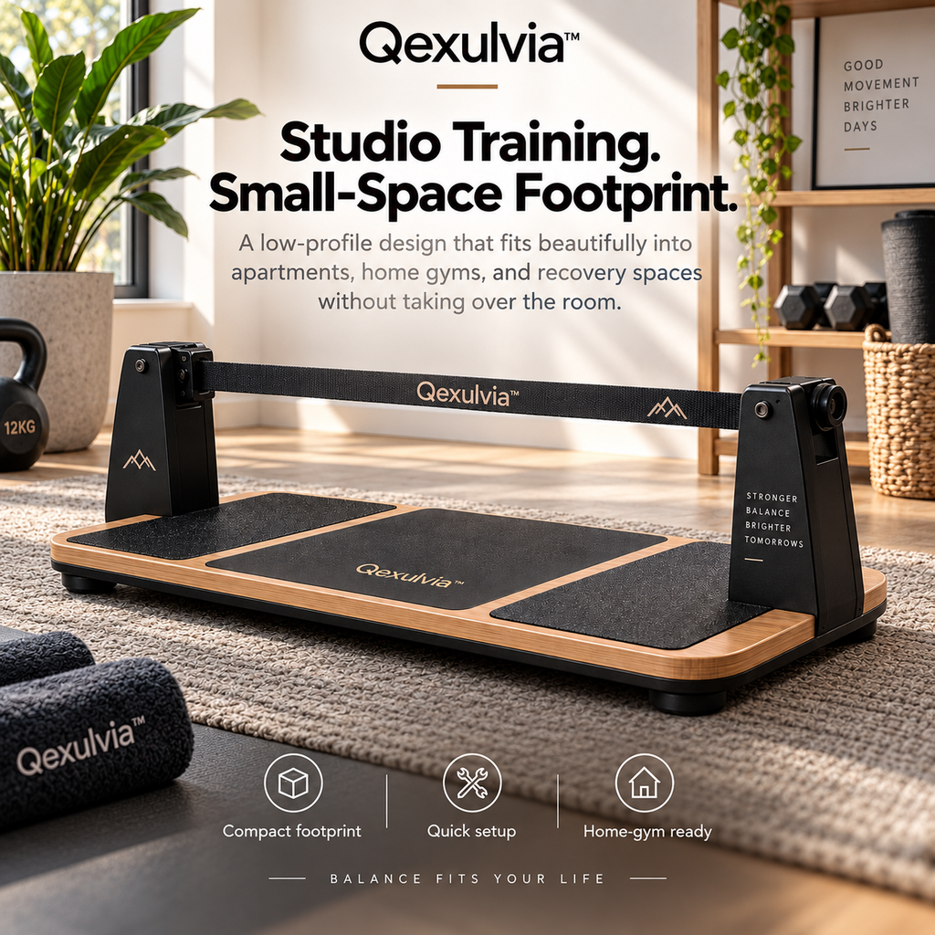 Qexulvia™ Slackline Balance Platform