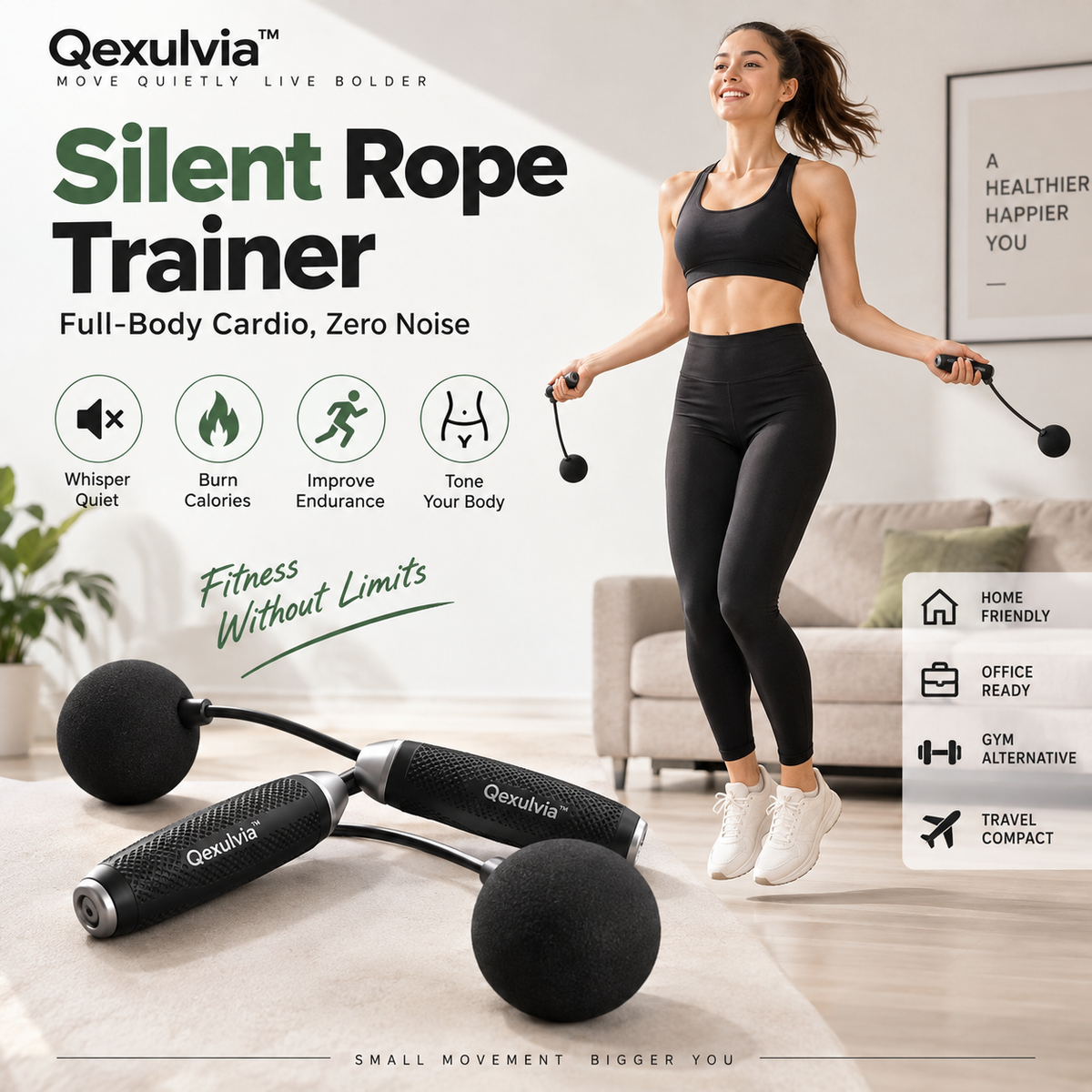 Qexulvia™ Silent Rope Trainer