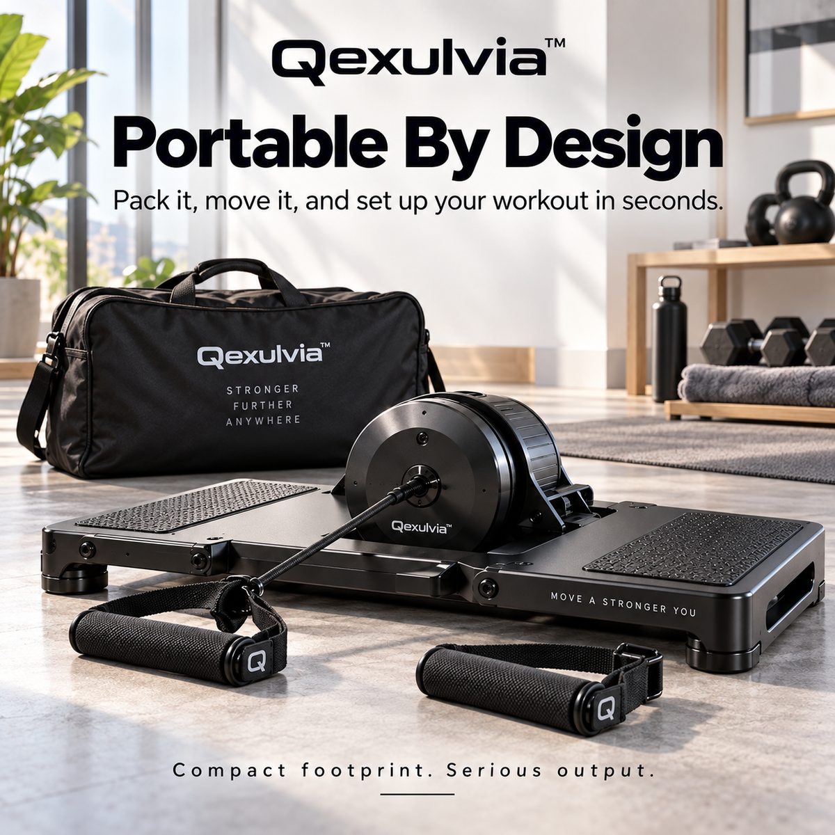 Qexulvia™ Portable Flywheel Strength Platform