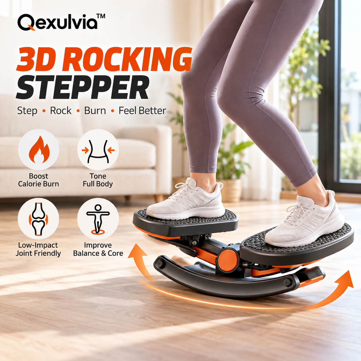 Qexulvia™ 3D Rocking Stepper