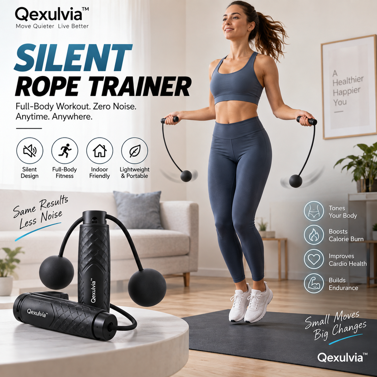 Qexulvia™ Silent Rope Trainer