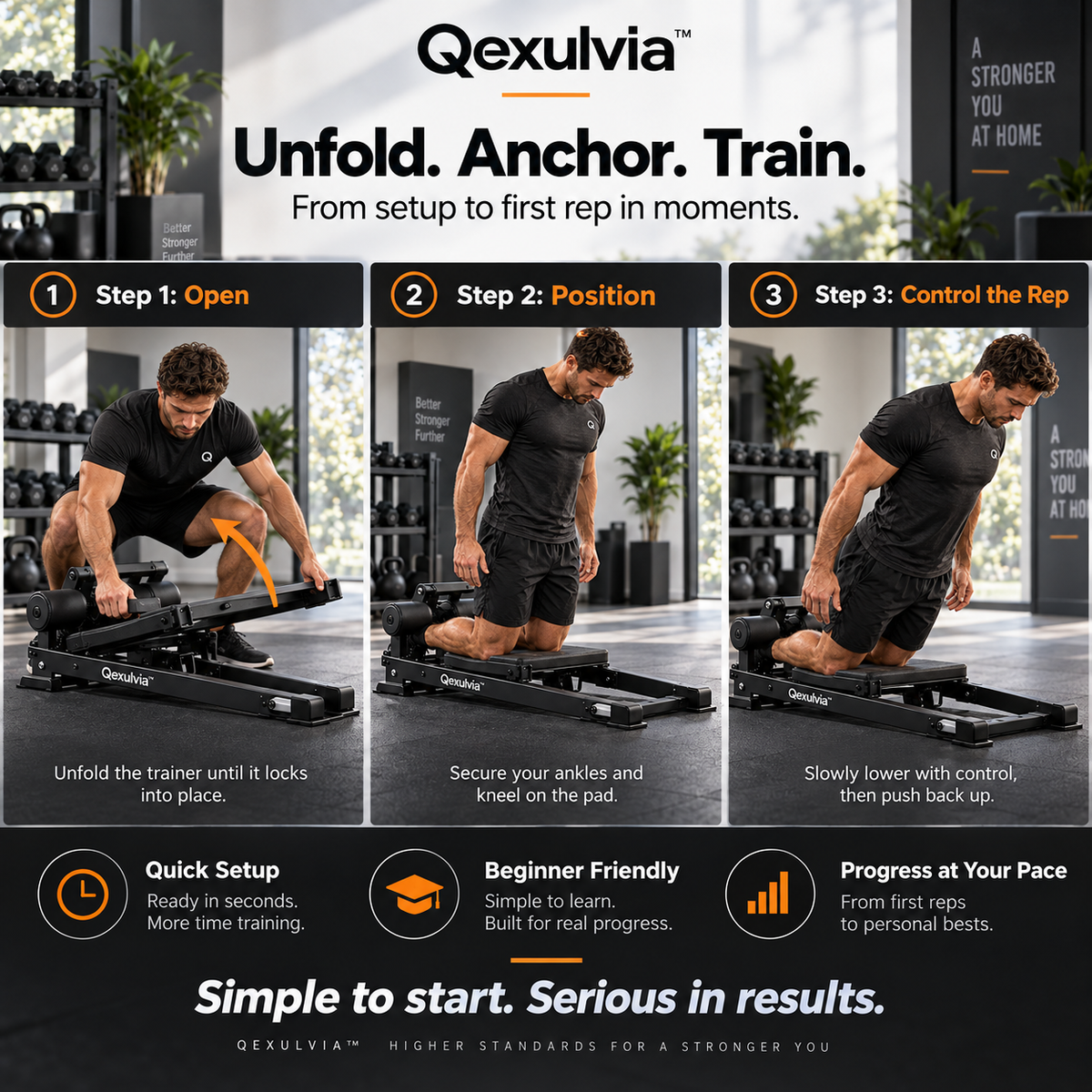 Qexulvia™ Fold-Flat Nordic Trainer